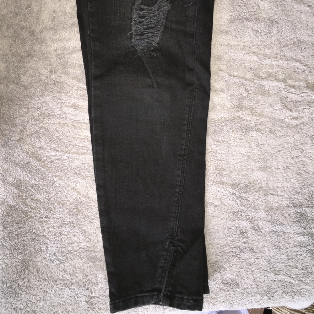 Mid-High Rise Ripped Jeans - Picture 7 of 8